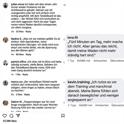 PREMIUM TENDOBOARD - Damit jeder Schritt wieder leicht wird