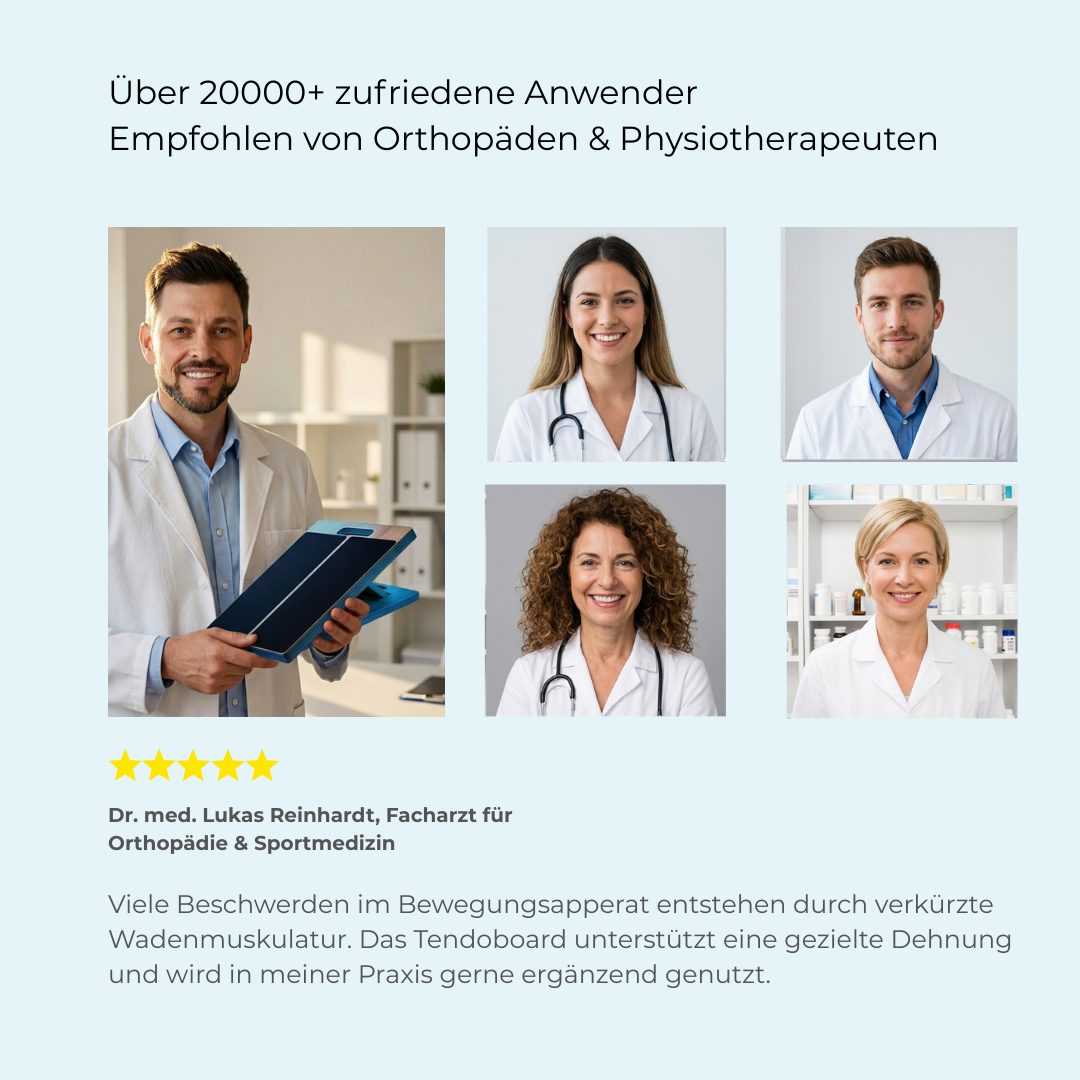 PREMIUM TENDOBOARD - Damit jeder Schritt wieder leicht wird