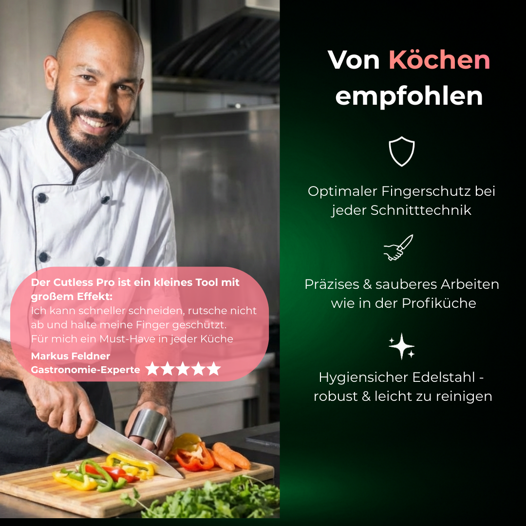🔪 Cutless Pro – Sicher schneiden. Besser kochen.