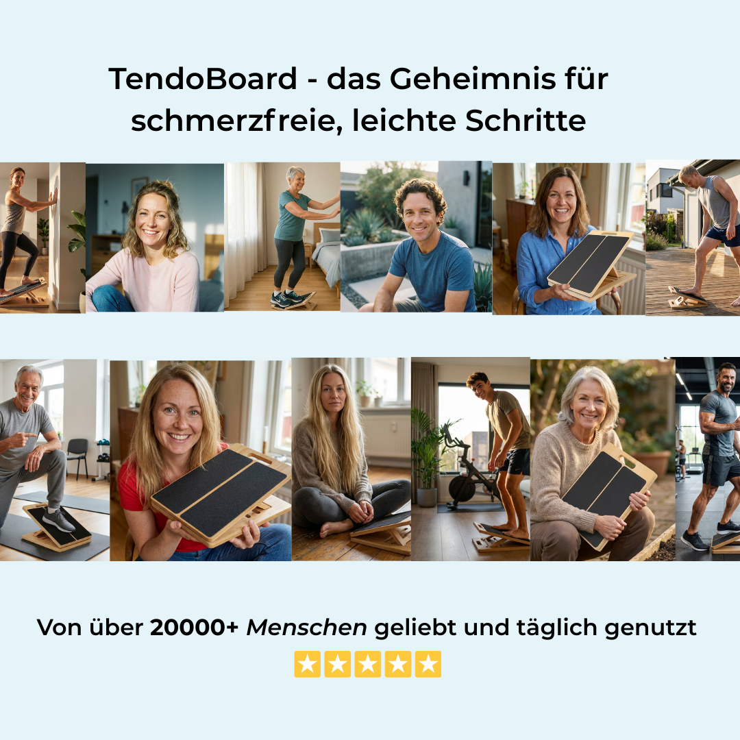 PREMIUM TENDOBOARD - Damit jeder Schritt wieder leicht wird