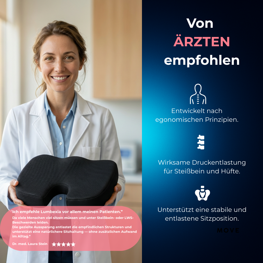 Lumbexia – Endlich sitzen, ohne dass es weh tut
