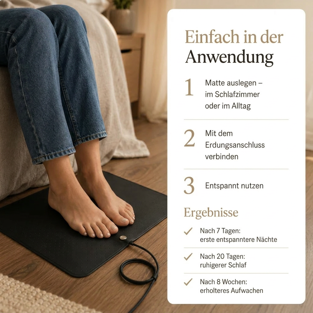 SLEEPGROUND Erdungsmatte – Endlich wieder tief und erholt schlafen