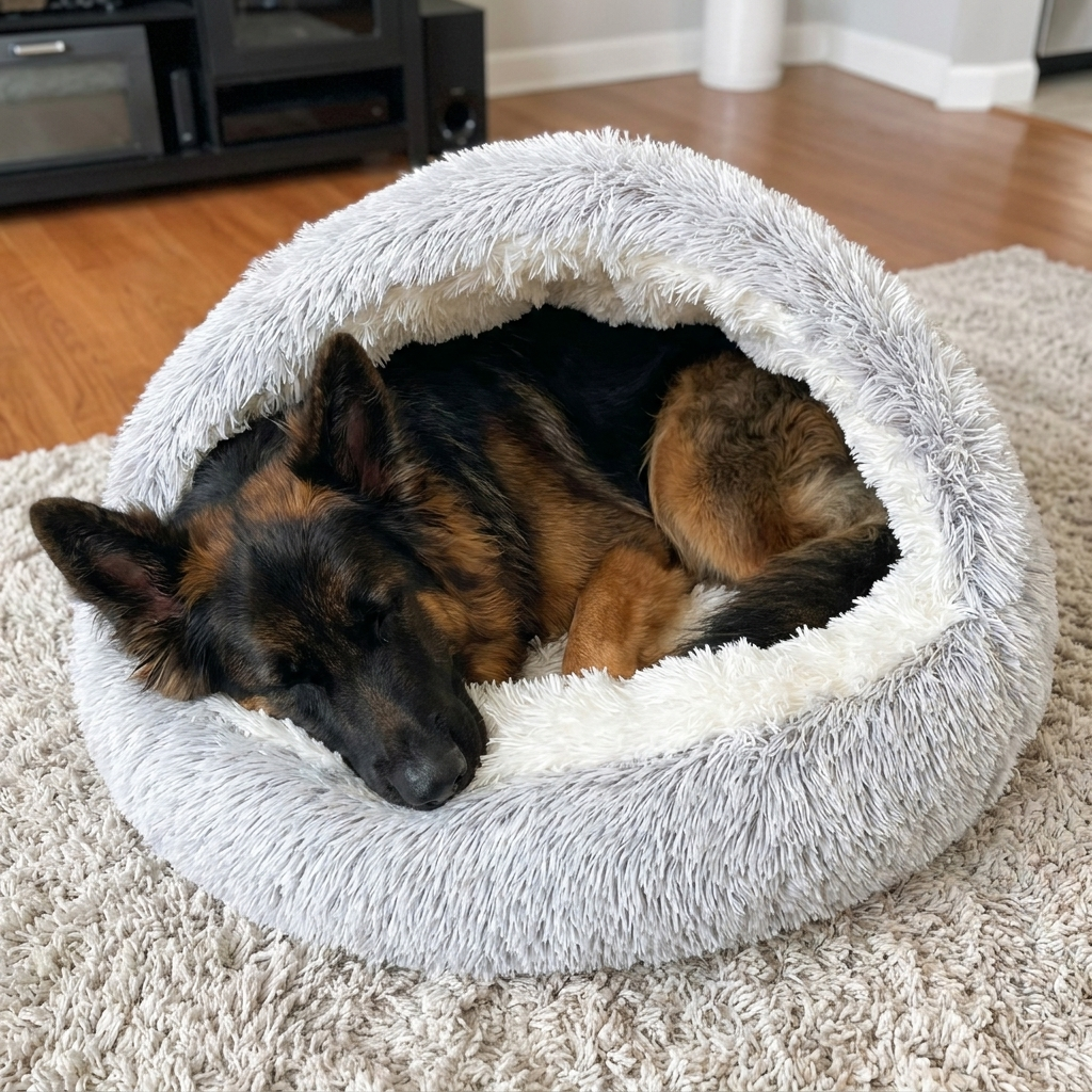 Moluu – weiches, beruhigendes Hundebett. - OddsandEndsBazaar